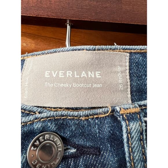 Everlane Women’s The Cheeky Bootcut Jeans Blue High Rise Stretch Denim Size 26 - Picture 8 of 11